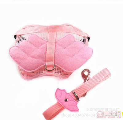 【宁宁日用品欧美爆款天使装厂家直销一件也批发胸背带套装牵引胸背带HYP007】义乌市宁宁日用品厂 - 产品库