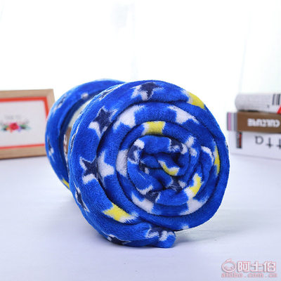 义乌厂家直销珊瑚绒毛毯ZM002 多尺寸多颜色加厚印花定制